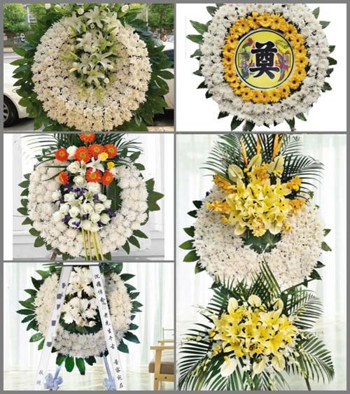 山东泰安岱岳区道朗镇花圈速递